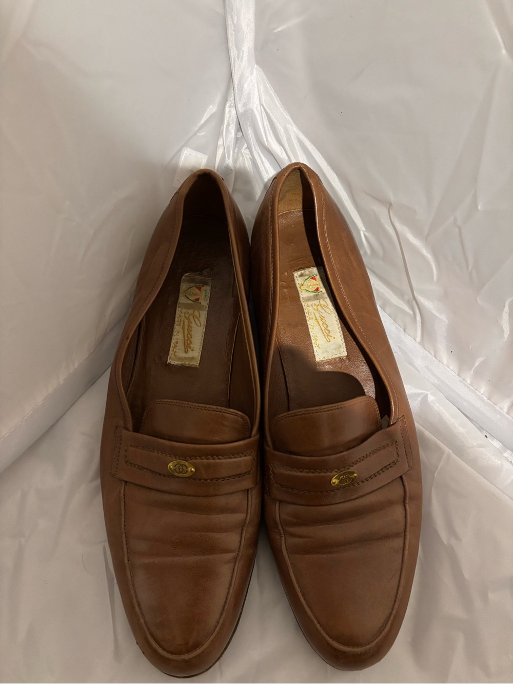 Men's Brown Leather Penny Loafers